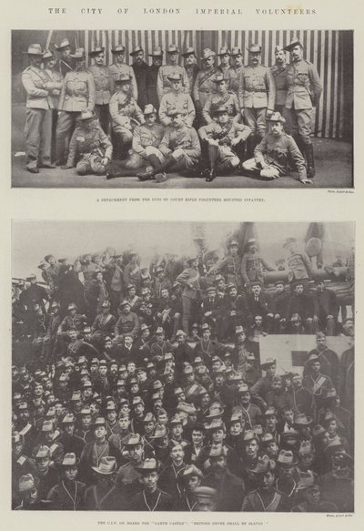 The City of London Imperial Volunteers by English Photographer