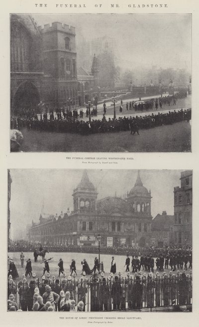 The Funeral of Mr Gladstone by English Photographer