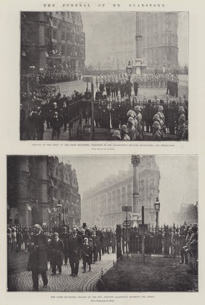 The Funeral of Mr Gladstone by English Photographer