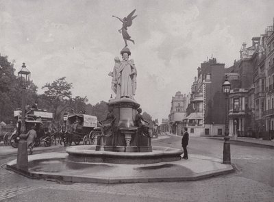 The Memorial Fountain in Park Lane by English Photographer