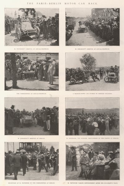 The Paris-Berlin Motor Car Race by English Photographer