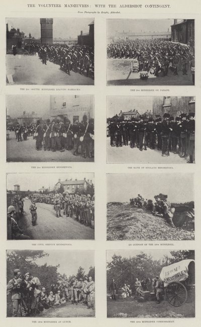 Volunteer Manoeuvres, with the Aldershot Contingent by English Photographer