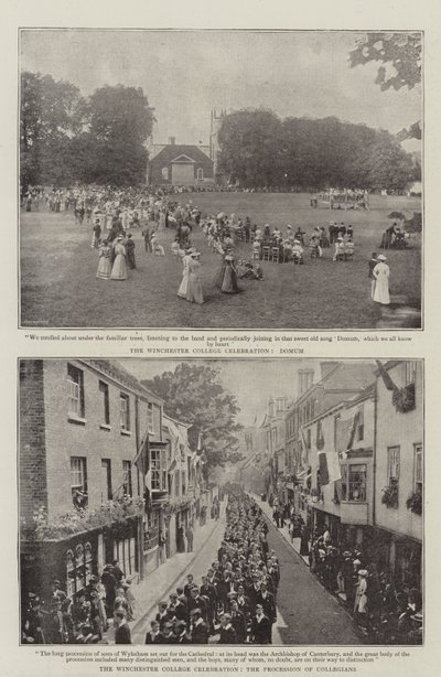 The Winchester College Celebration by English Photographer