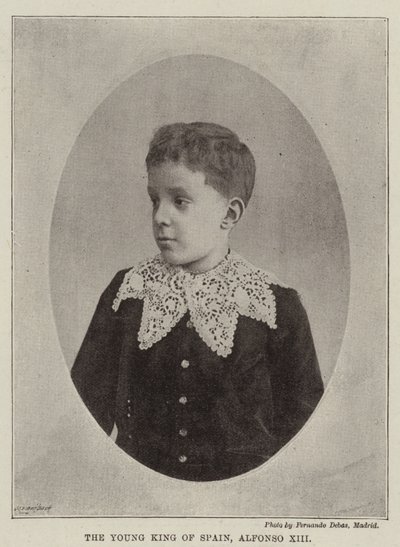 The Young King of Spain, Alfonso XIII by English Photographer