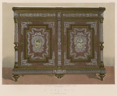 A Cabinet by H. Lemoine, Paris by English School