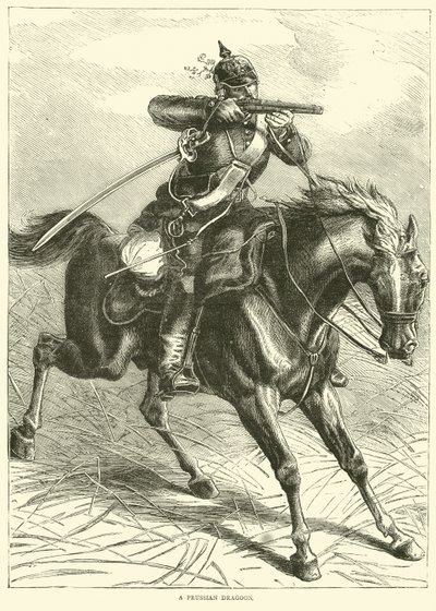 A Prussian Dragoon by English School