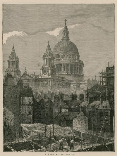 A peep at St Pauls, London by English School