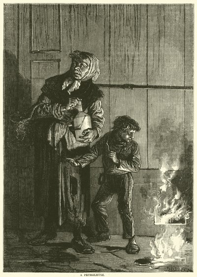 A Petroleuse, April 1871 by English School