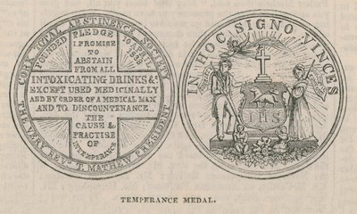 A Temperance Medal by English School