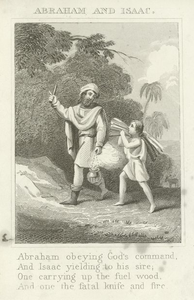 Abraham and Isaac by English School