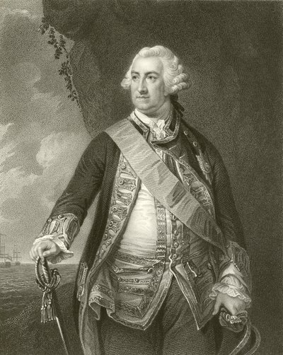 Admiral Lord Hawke by English School