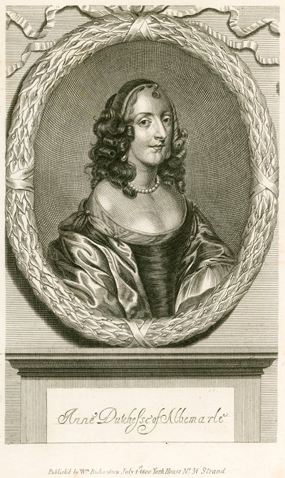 Anne Duchess of Albemarle by English School