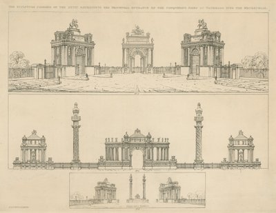 Artists Impressions for Monuments by English School