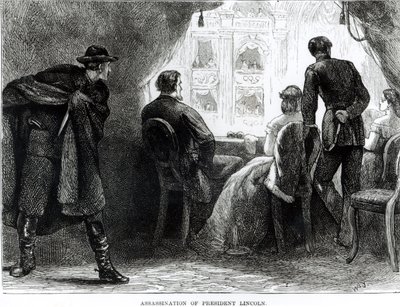 Assassination of President Lincoln, 14th April 1865 by English School