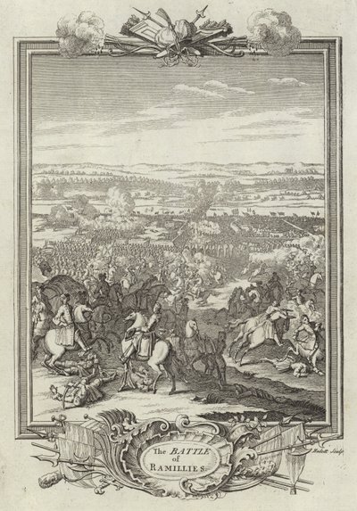 Battle of Ramillies by English School