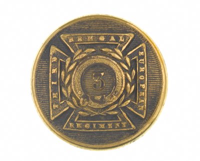 Button, officer, 3rd Bengal European Regiment, 1854-1861 by English School