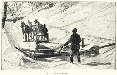 Canadian Snow Plough by English School