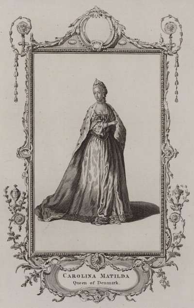 Caroline Matilda, Queen of Denmark by English School