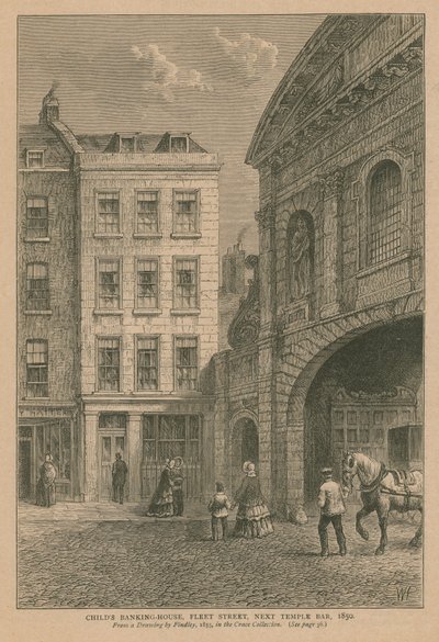 Childs Banking House on Fleet Street by English School