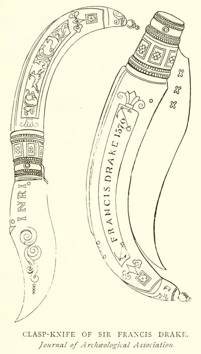 Clasp-Knife of Sir Francis Drake by English School