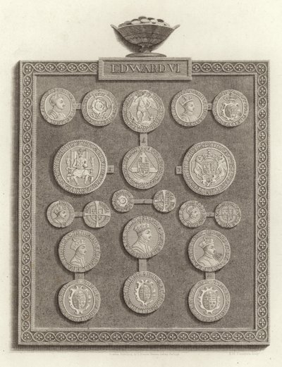 Coins of Edward VI by English School