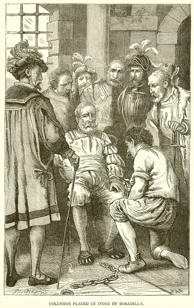 Columbus placed in Irons by Bobadilla by English School