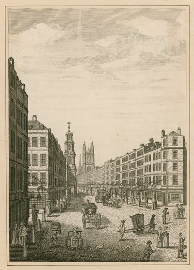 Cornhill, London by English School