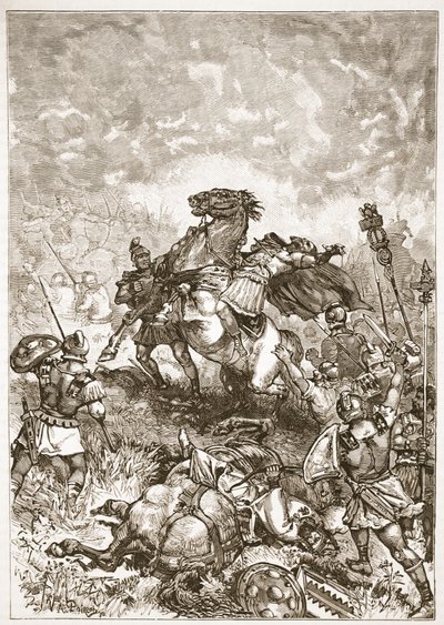 Death of Julian the Apostate by English School