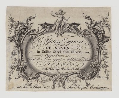 Engravers of Seals, H Yates by English School