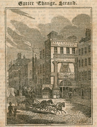 Exeter Change, The Strand, London by English School