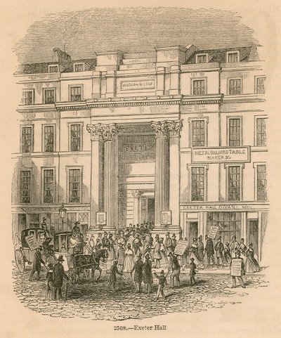 Exeter Hall, Strand, London by English School