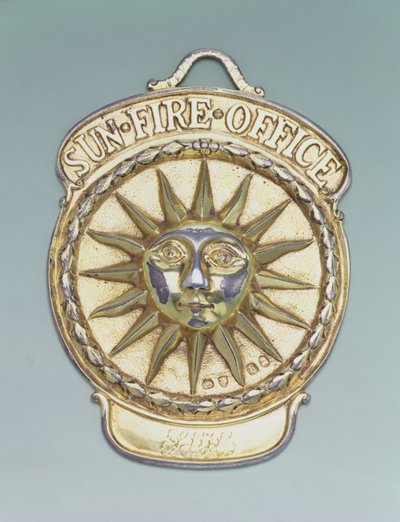 Fire Insurance Badge by English School