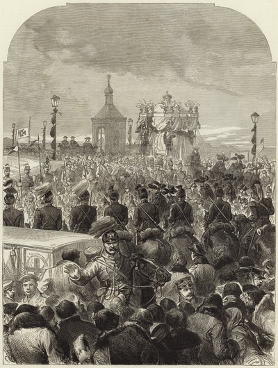 Funeral of the Emperor of Russia by English School