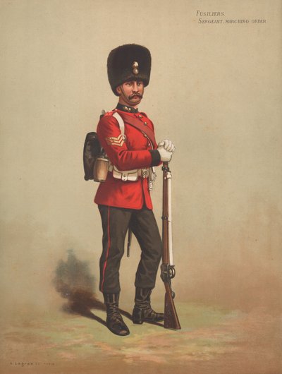 Fusiliers, Sergeant, Marching Order by English School