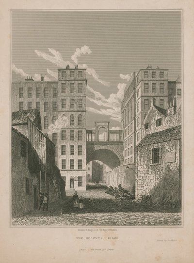 General View of the Regents Bridge by English School