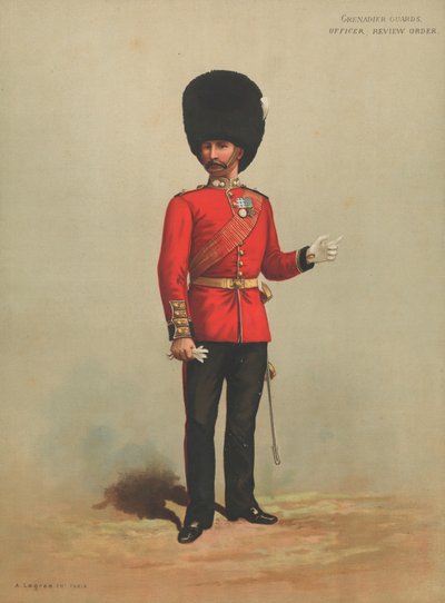 Grenadier Guards, Officer, Review Order by English School