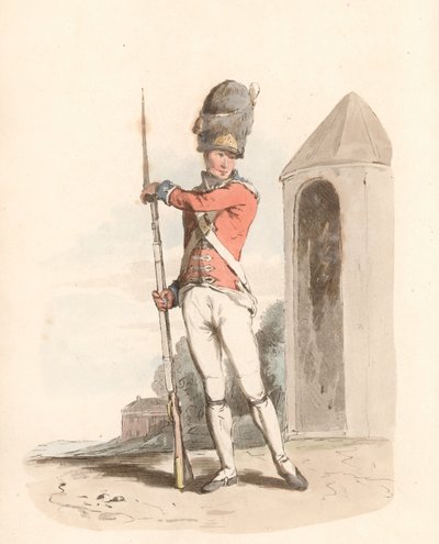 Grenadier of the 1st Regiment of Guards by English School