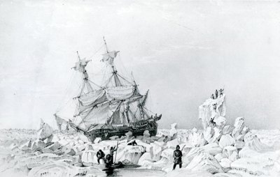 HMS Terror held on ice by English School