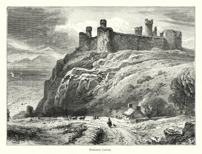 Harlech Castle by English School