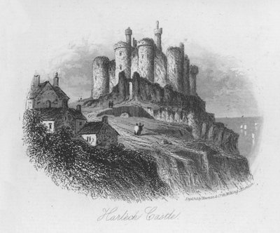 Harlech Castle by English School