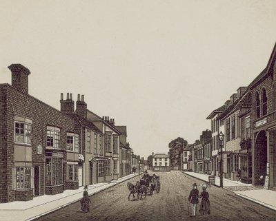 High Street, Petersfield from Bank by English School