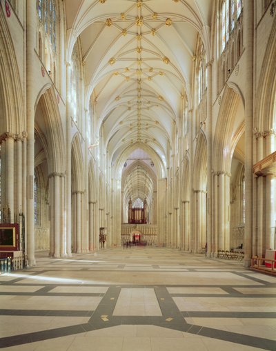 Interior view of the nave by English School