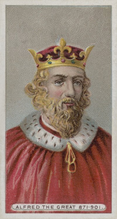 King Alfred the Great by English School