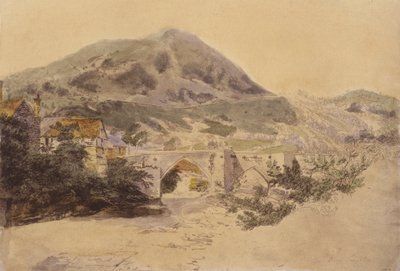 Llangollen Bridge by English School