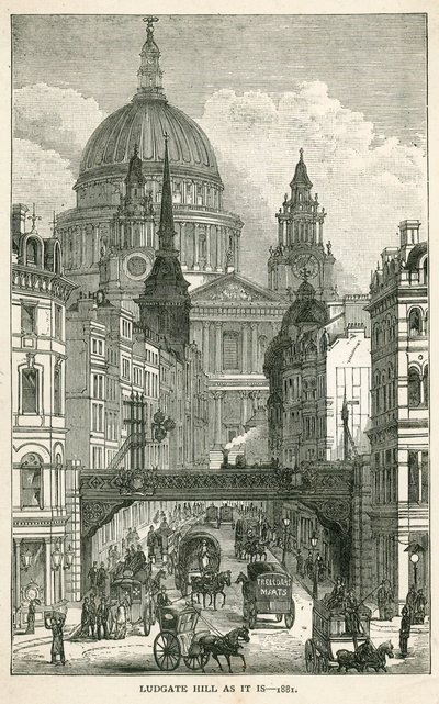 Ludgate Hill by English School