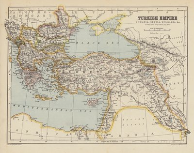 Map of the Ottoman Empire by English School