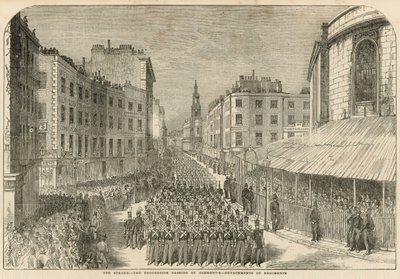 Military Parade on the Strand by English School