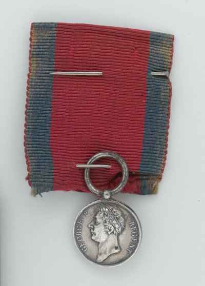 Miniature Waterloo Medal by English School