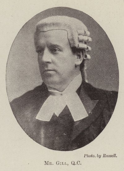 Mr Gill, QC (engraving) by English School