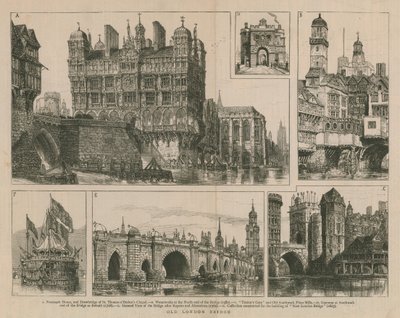 Old London Bridge by English School